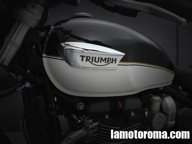 TRIUMPH Bonneville Speedmaster .SAPPHIRE BLACK / FUSION WHITE Immagine 4