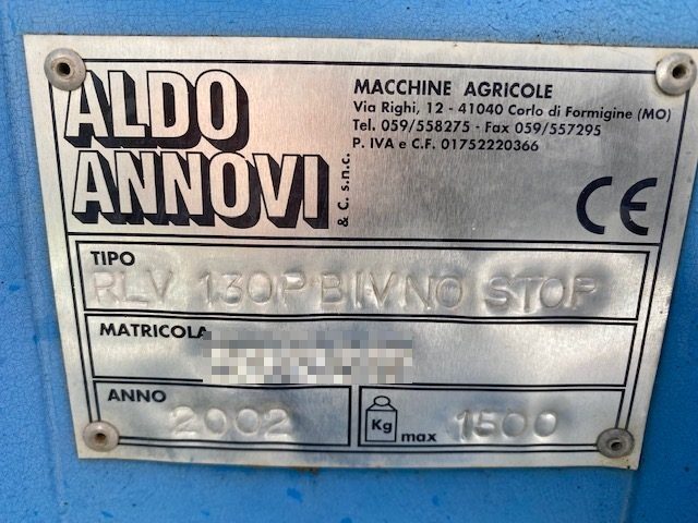 OTHERS-ANDERE ANNOVI ARATRO RLV 130 P BIVOM.REVERS. NO STOP Immagine 3