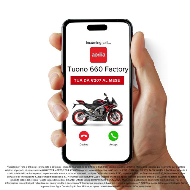 APRILIA Tuono 660 Factory Immagine 2