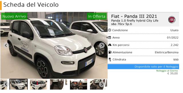 FIAT Panda 1.0 FireFly S&S Hybrid Immagine 3