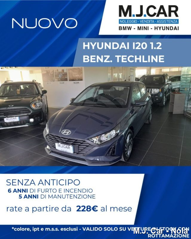 hyundai i20 1.2 mpi mt techline usata