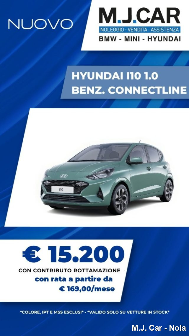 hyundai i10 nuova i10 connectline 1.0 benzina