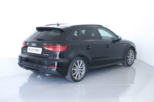 AUDI A3 SPB 30 TFSI S-Line/BLACK PACK/CERCHI 18/SENS PARCH Immagine 4