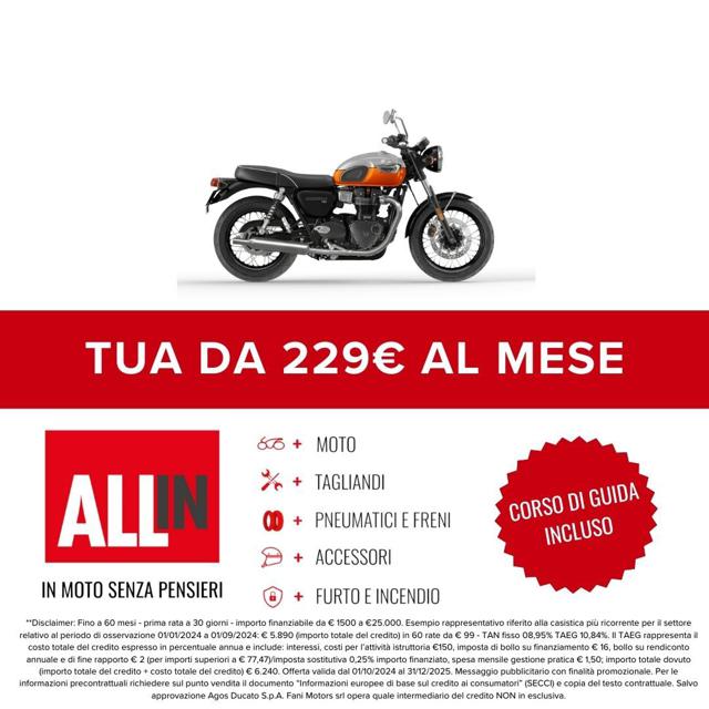 TRIUMPH Bonneville T100 2024 Immagine 1