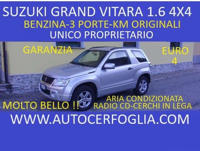 SUZUKI Grand Vitara 3p 1.6  vvt 16v 4x4-UNICO PROPRIETARIO !! Immagine 0