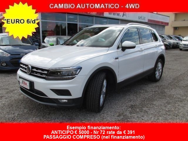 VOLKSWAGEN Tiguan 2.0 TDI SCR DSG 4MOTION -Tetto Apribile-DA VETRINA Immagine 0