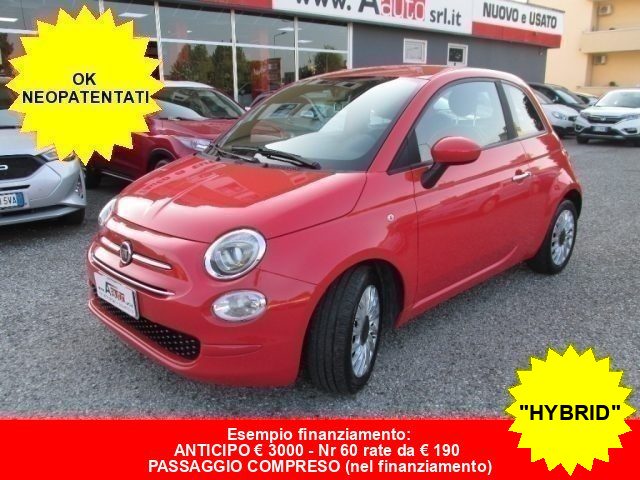 FIAT 500 1.0 Hybrid Lounge -IVA DETRAIBILE -OK NEOPATENTATI Immagine 0