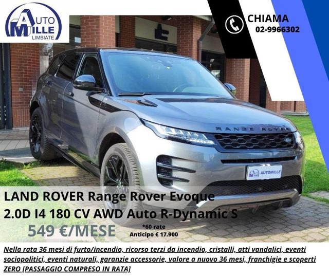 LAND ROVER Range Rover Evoque Elettrica/Diesel 2019 usata, Monza e Brianza