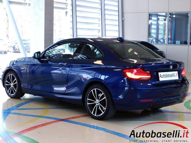 BMW 218 COUPÉ SPORT 136CV UNICA PROPRIETARIA Immagine 3