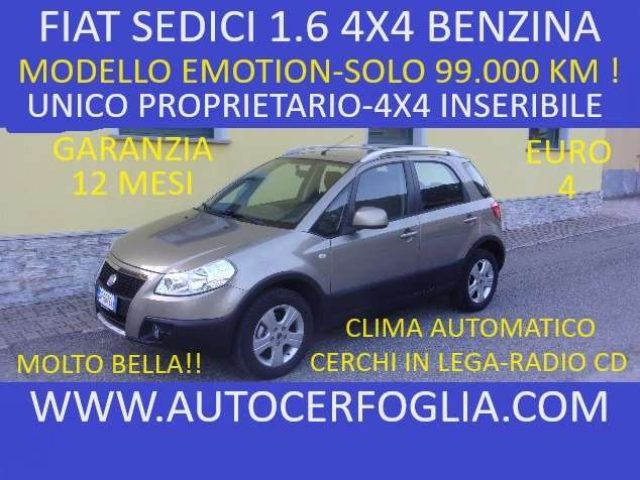 FIAT Sedici 1.6 16v Emotion 4x4 107cv-99.000 km !!! Immagine 0