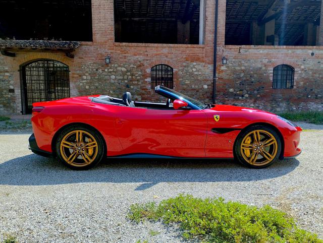 FERRARI Portofino bicolore-cavallino cucito poggiatesta-iva esposta Immagine 3