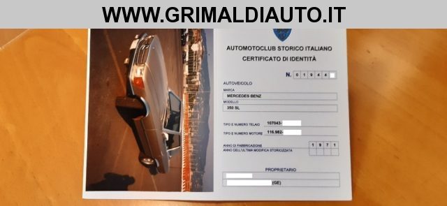 MERCEDES-BENZ SL 350 ITALIANO DA SEMPRE ***CAMBIO MANUALE*** Immagine 1