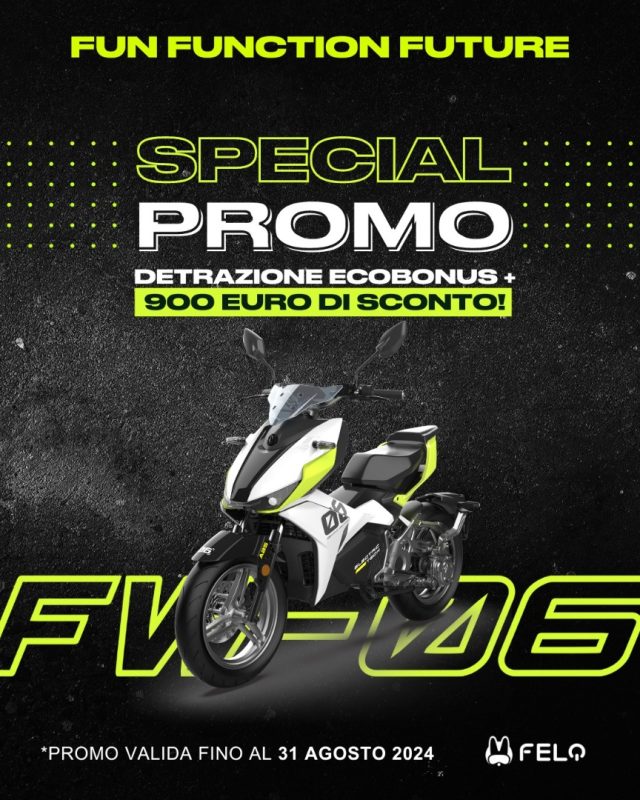 FELO MOTO FW-06 Sconto 900? + ecobonus Immagine 1