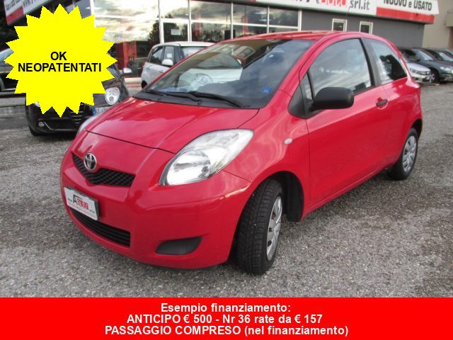 TOYOTA Yaris 1.0 3p. - OK NEOPATENTATI - "VEICOLO PRONTO USO" Immagine 0