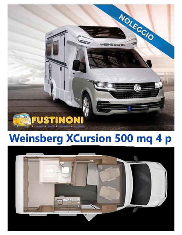 WEINSBERG  X-CURSION VAN 500 MQ NOLO VW  4 POSTI Immagine 3