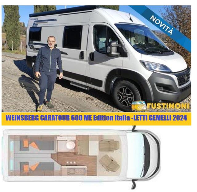 WEINSBERG  CARATOUR 600 ME NOLO -LETTI GEMELLI 2024 Immagine 3