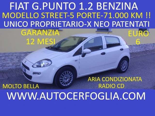 FIAT Punto 5p 1.2 Street E6-SOLO 71.000 KM !!! Immagine 0