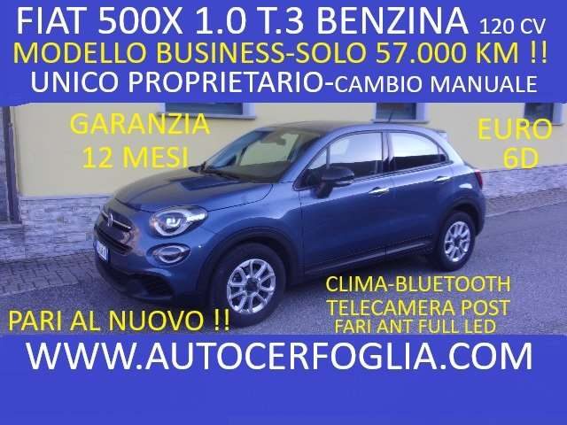 FIAT 500X 500X 1.0 T3 Business 120cv-SOLO 57.000 KM !! Immagine 0