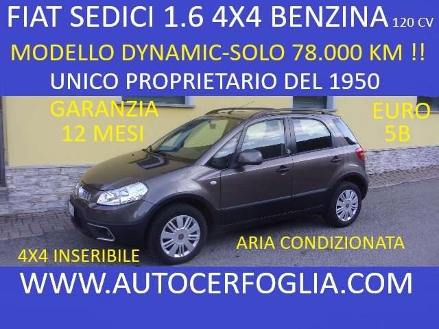 FIAT Sedici 1.6 16v Dynamic 4x4 120cv-SOLO 78.000 km !!! Immagine 0