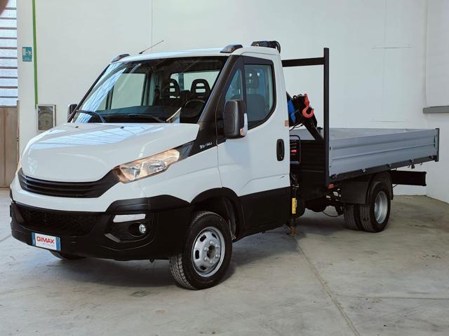 IVECO Daily 35C14 BTor 2.3 HPT PL Gru + Cassone Fisso Immagine 2