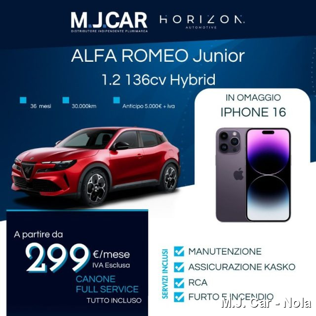 ALFA ROMEO Junior 1.2 136 CV Hybrid eDCT6 Immagine 0