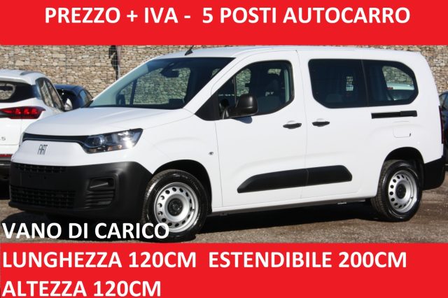 FIAT Doblo 1.5 BlueHdi 100CV Crew Cab COMBI 5 POSTI AUTOCARRO Immagine 0