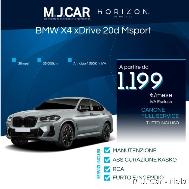 BMW X4 xDrive20d 48V Msport Immagine 0