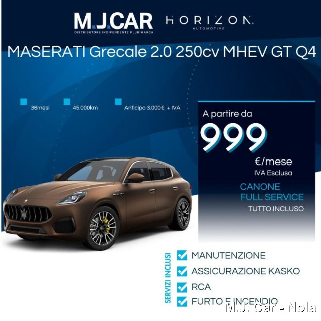 MASERATI Grecale Grecale MHEV 250 CV GT Immagine 0