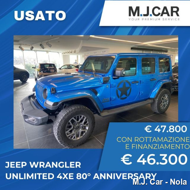 JEEP Wrangler Unlimited 2.0 PHEV ATX 4xe 80th Anniversary Immagine 0