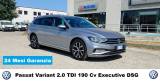 VOLKSWAGEN Passat Variant 2.0 TDI 190 CV DSG 24 MESI GARANZIA !