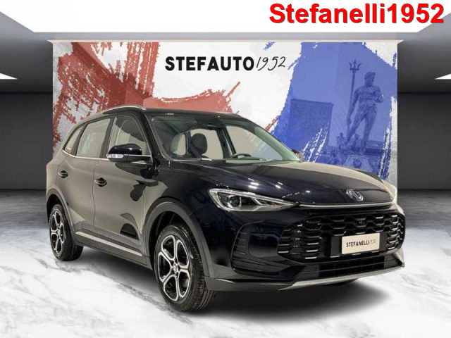 mg zs hybrid+ comfort ibrida - pebble black - tessuto