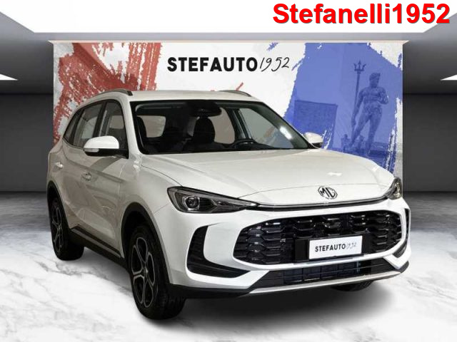 mg zs hybrid+ comfort ibrida - dover white - tessuto