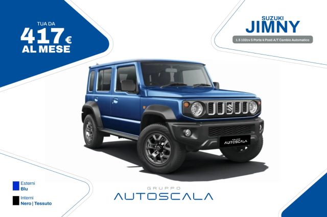 suzuki jimny 1.5 102cv 5 porte 4 posti a/t cambio automatico usata