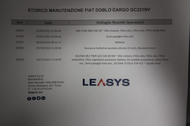 FIAT DOBLO CARGO OFFICINA 1.4 NAT.POWER PC  - foto 9