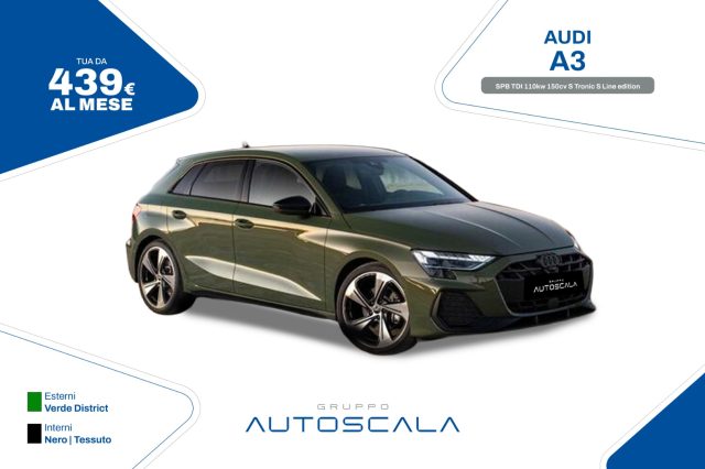 audi a3 spb tdi 110kw 150cv s tronic s line edition usata