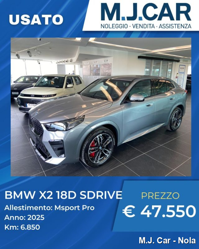 bmw x2 sdrive 18d msport pro usata