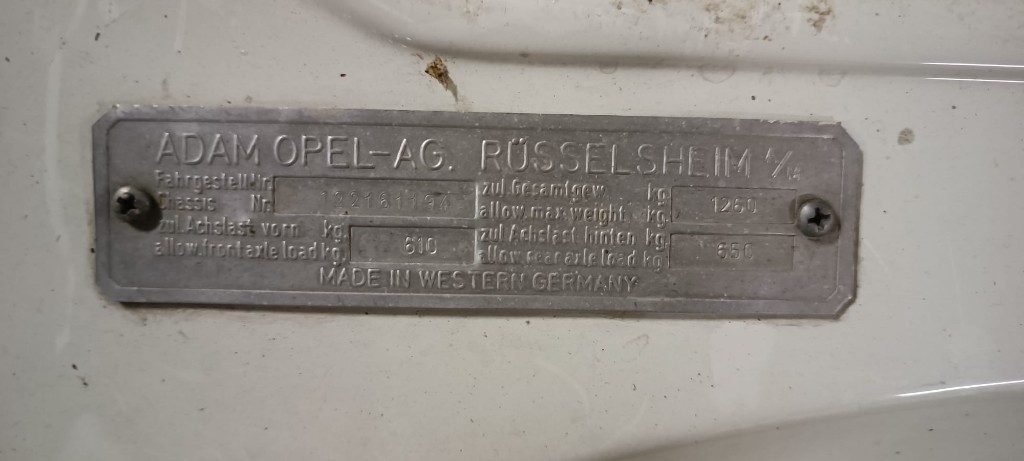 Immagine di OPEL Rekord OLYMPIA COUPE 1700 del 01/1962 km 70531