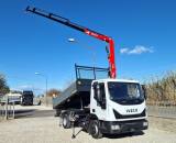 IVECO EUROCARGO 75 80E19 E6 GRU + RIBALTABILE