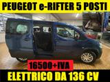 PEUGEOT e-Rifter 5 POSTI ELETTRICO A PIANALE UNICO