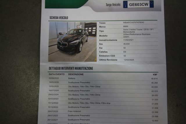 BMW 225 XE ACTIVE TOURER IPERFORMANCE BU - foto 9