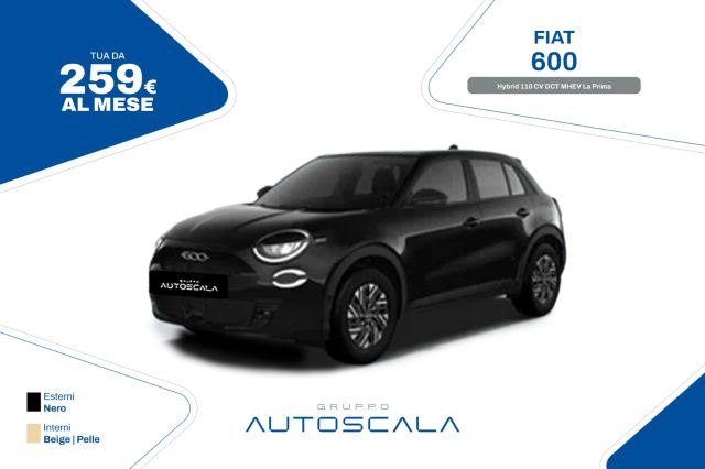 fiat 600 hybrid 110 cv dct mhev la prima usata