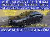 AUDI A4 Avant 40 2.0 tdi S-LINE quattro 190cv s-tronic