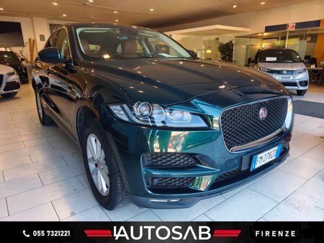 jaguar f-pace 2.0 d awd 180 cv prestige pelle tabacco usata