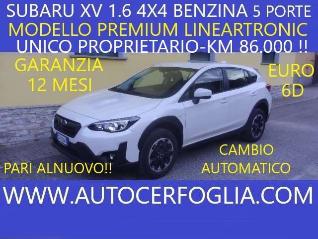 subaru xv ii 2021 1.6i 4x4 premium lineartronic usata