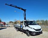 IVECO DAILY  35C18 E6 NUOVO GRU 12m + CASSONE