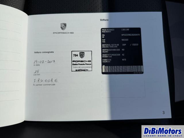 PORSCHE 718 SPYDER 2.0 T GRIGIO AGATA CAPOTTE ROSSA - foto 17