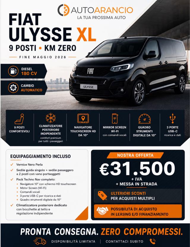 FIAT ULYSSE 9 POSTI XL (PASSO LUNGO) 2.0D 18 - foto 25