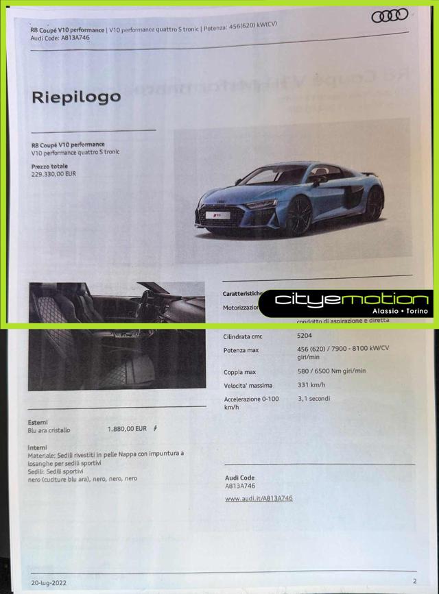 AUDI R8 COUPÉ V10 QUATTRO S TRONIC PERFO - foto 11