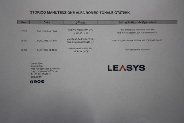 ALFA ROMEO TONALE 1.6 DIESEL 130 CV TCT6 SPRINT -  - foto 9