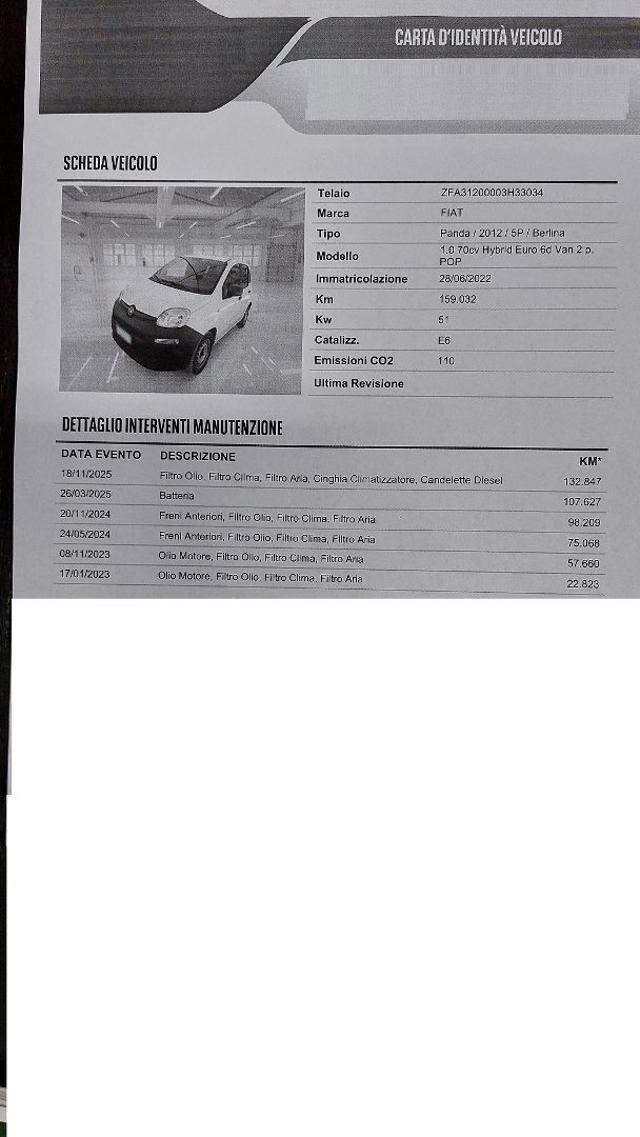 FIAT PANDA 1.0 GSE S&S HYBRID POP VAN 2 POS - foto 32
